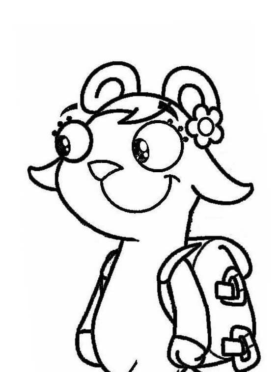 Desenhos de Desenhe Doki imprimível para colorir