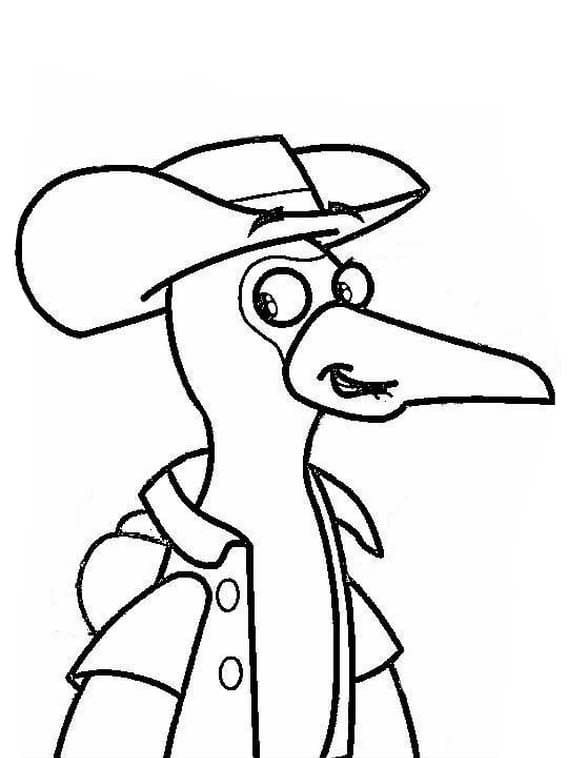 Desenhos de Desenhe Doki simples grátis para colorir