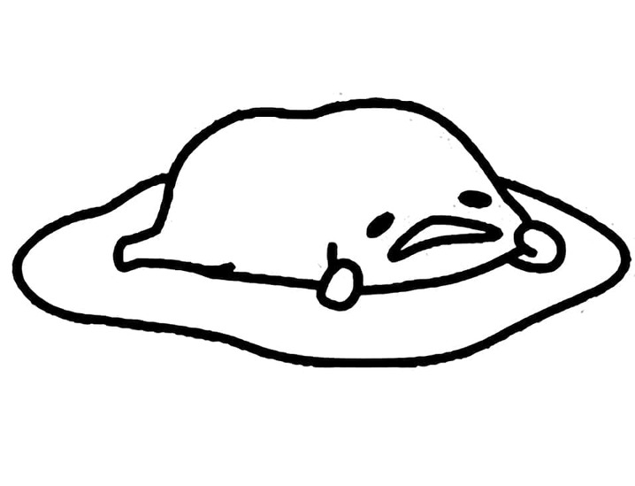 Desenhos de Desenhe Gudetama Grátis para colorir