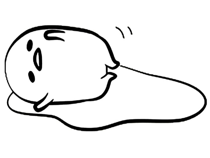 Desenhos de Desenhe Gudetama Simples para colorir