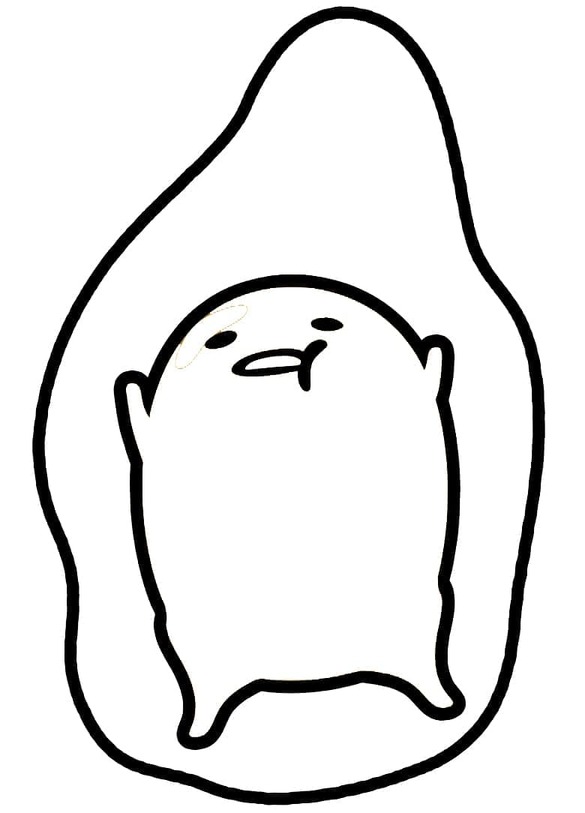 Desenhos de Desenhe Gudetama divertido para colorir