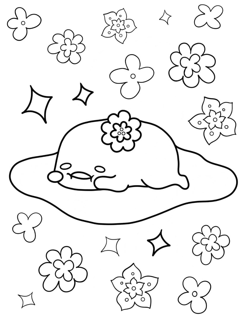 Desenhos de Desenhe Gudetama imprimir para crianças para colorir