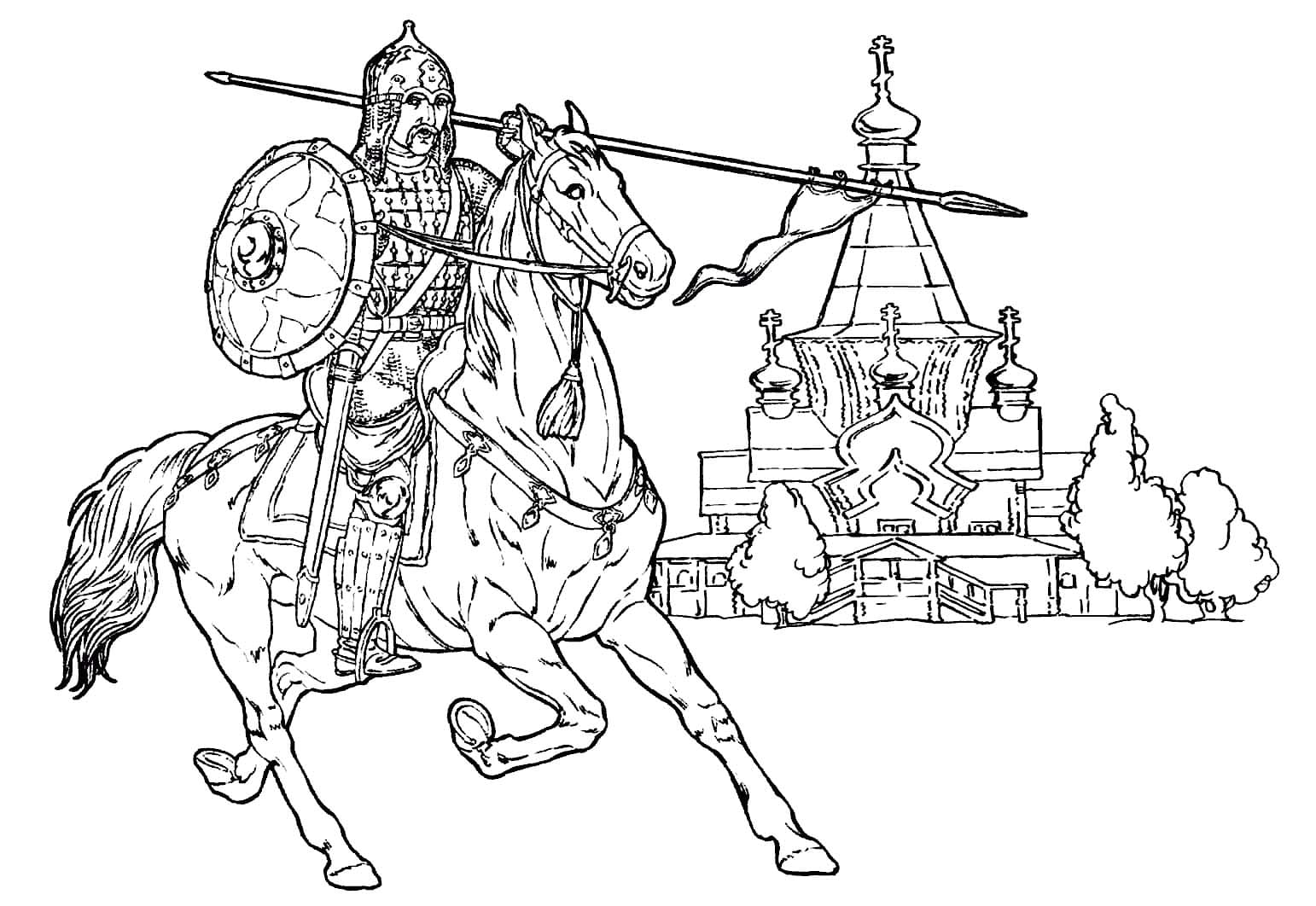 Desenhos de Desenhe Guerreiro gratuita para colorir