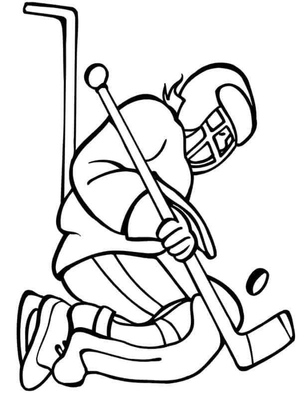Desenhos de Desenhe Hockey imprimível para colorir