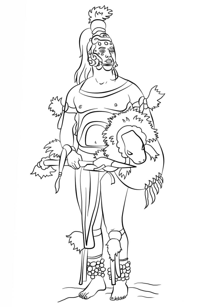 Desenhos de Desenhe Imagem Guerreiro para colorir