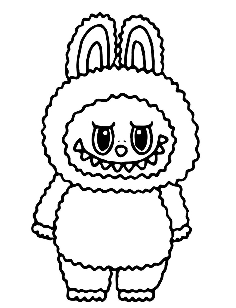 Desenhos de Desenhe Labubu 1 para colorir