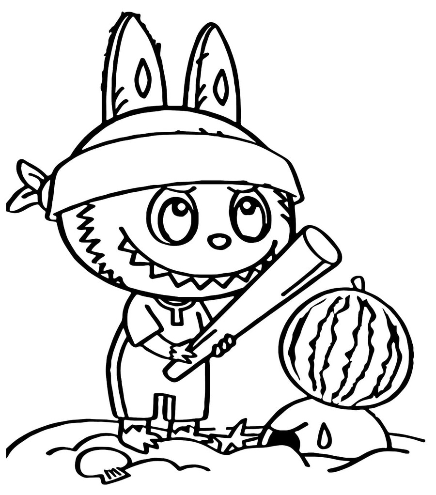 Desenhos de Desenhe Labubu 2 para colorir