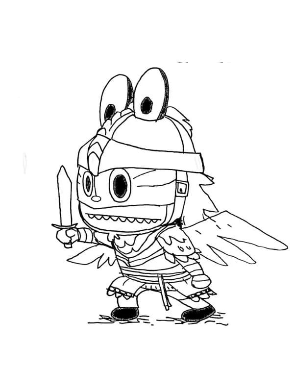 Desenhos de Desenhe Labubu básico para colorir
