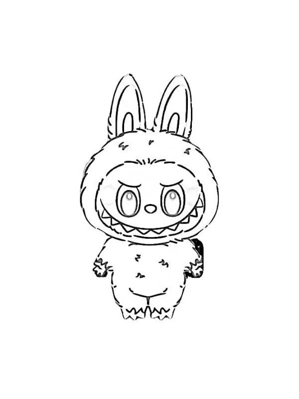 Desenhos de Desenhe Labubu bonitinho para colorir
