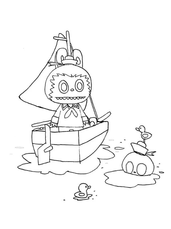 Desenhos de Desenhe Labubu muito básico para colorir