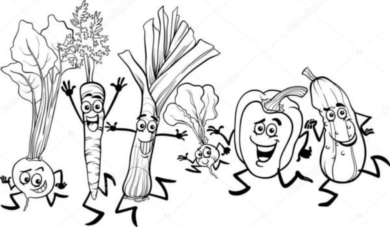 Desenhe Legumes 4 para colorir