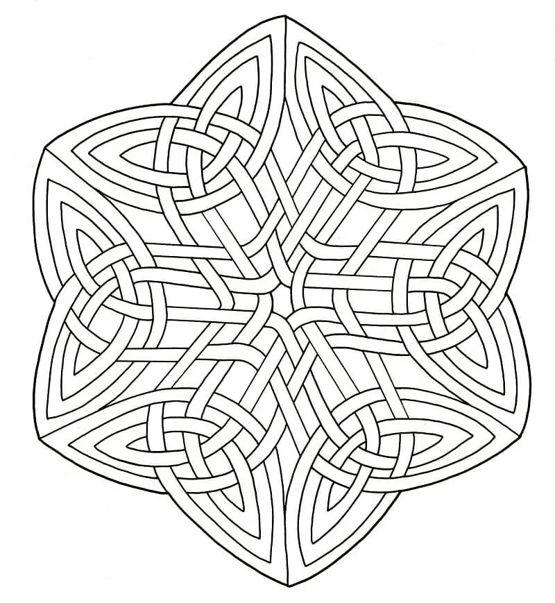 Desenhos de Desenhe Mandalas 6 para colorir