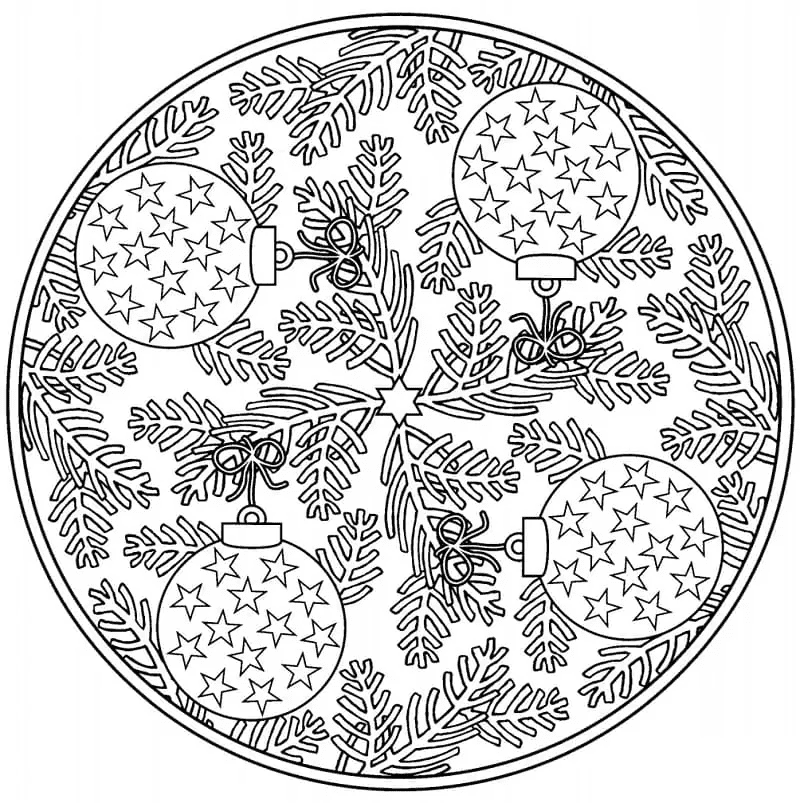 Desenhos de Desenhe Mandalas básico para colorir