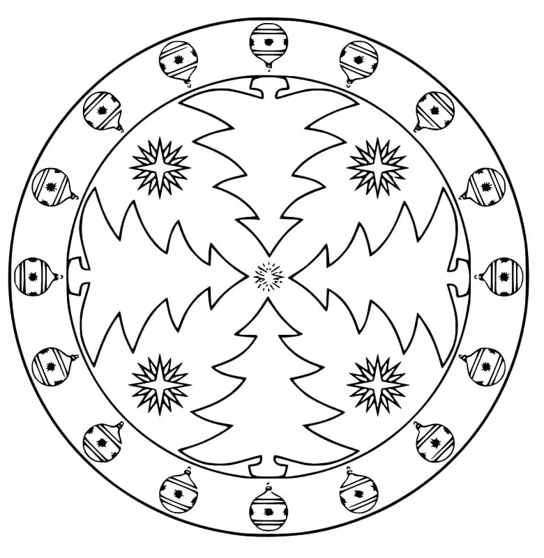 Desenhos de Desenhe Mandalas grátis para crianças para colorir