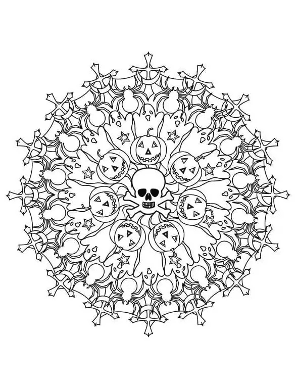 Desenhos de Desenhe Mandalas imprimível para crianças para colorir