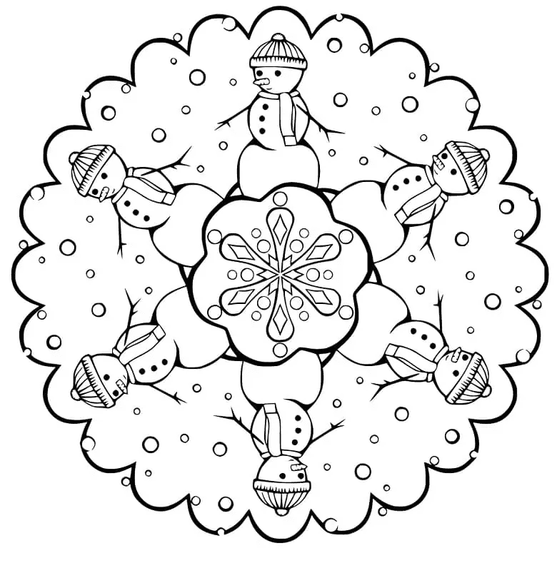 Desenhos de Desenhe Mandalas simples para colorir