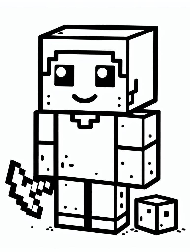 Desenhos de Desenhe Minecraft impressão para colorir