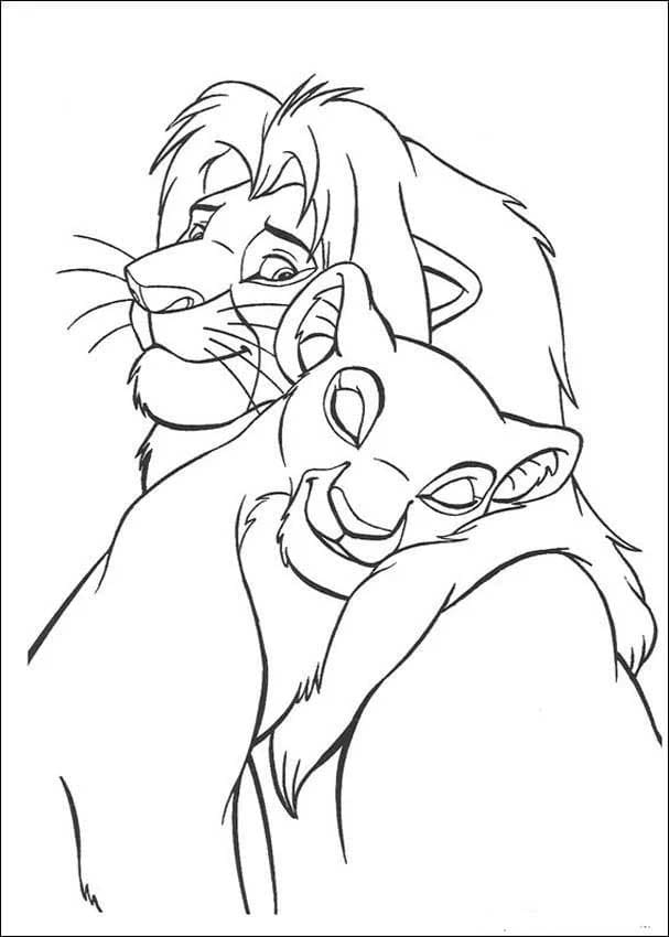 Desenhos de Desenhe Simba gratuita para colorir