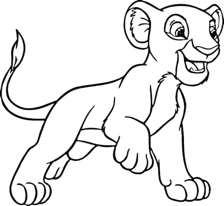 Desenhos de Desenhe Simba impressão gratuita para colorir