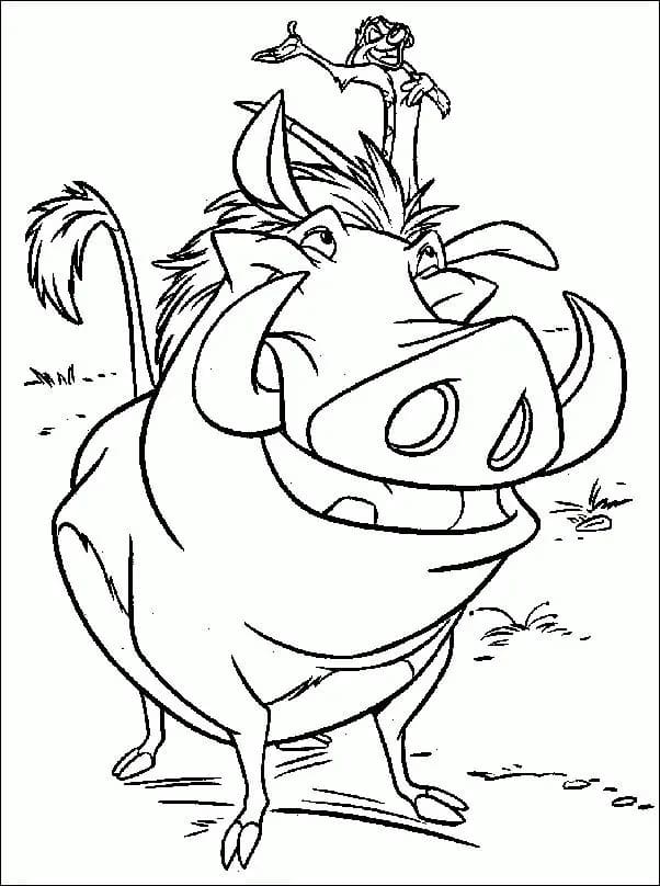 Desenhos de Desenhe Simba para crianças para colorir