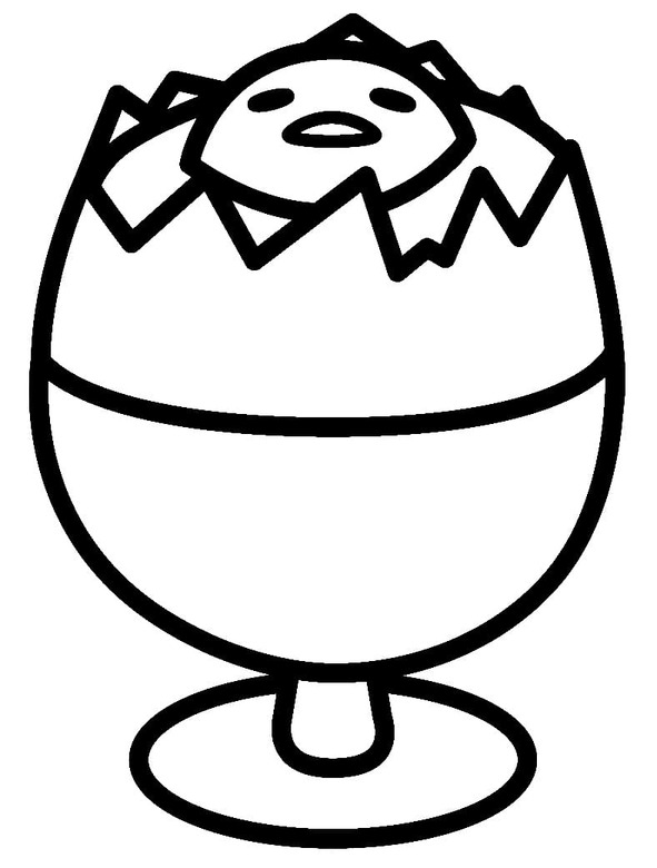 Desenhos de Desenhe Taça Gudetama para colorir