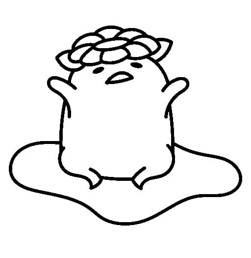 Desenhos de Desenhe a Flor Gudetama para colorir
