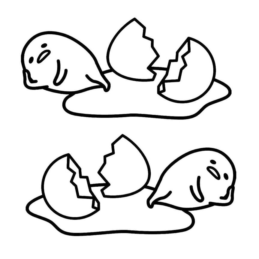 Desenhos de Desenhe imprimir grátis Gudetama para colorir