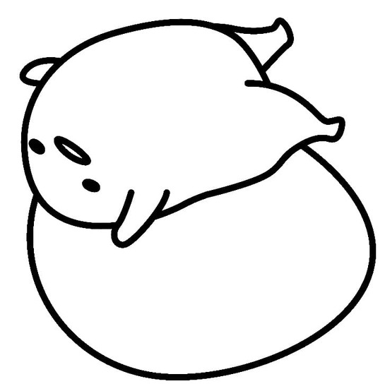 Gudetama Para Colorir