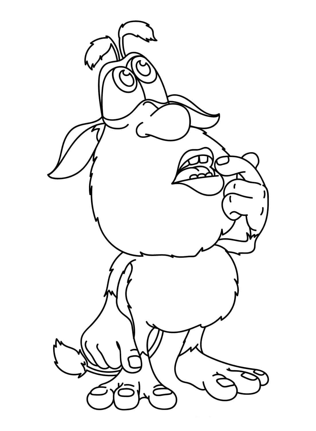 Desenhos de Desenho Booba imprimível para crianças para colorir