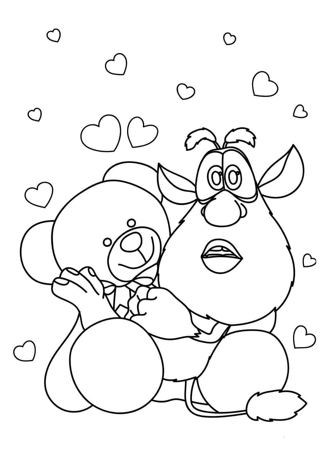 Desenhos de Desenho Booba muito simples para colorir