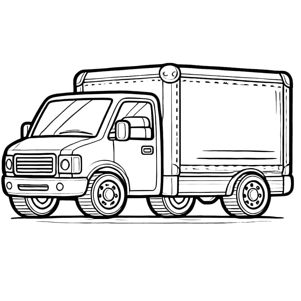 Desenhos de Desenho Caminhão gratuita para colorir