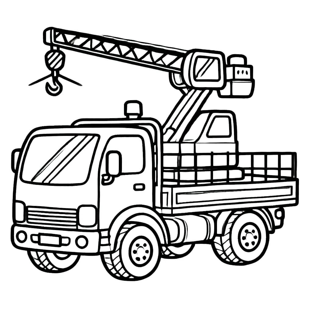 Desenhos de Desenho Caminhão impressão para colorir