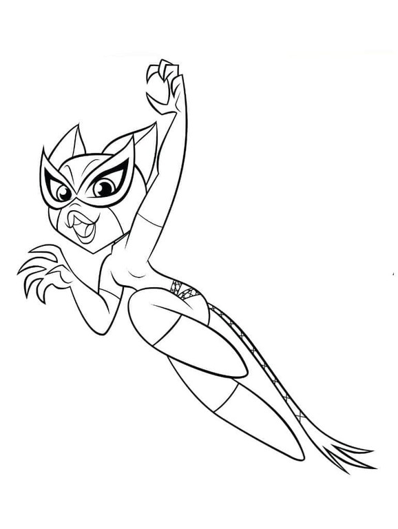 Desenhos de Desenho Catwoman de DC Super Hero Girls para colorir