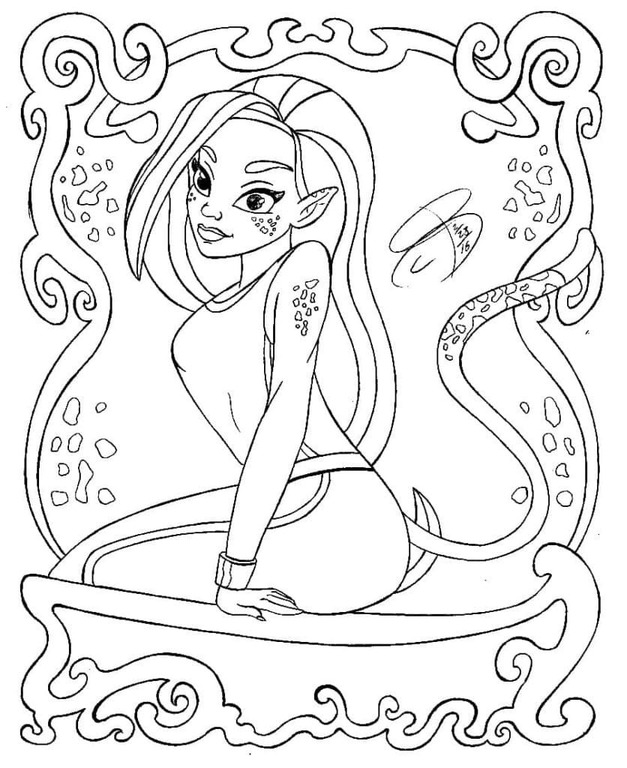 Desenhos de Desenho DC Super Hero Girls Cheetah para colorir