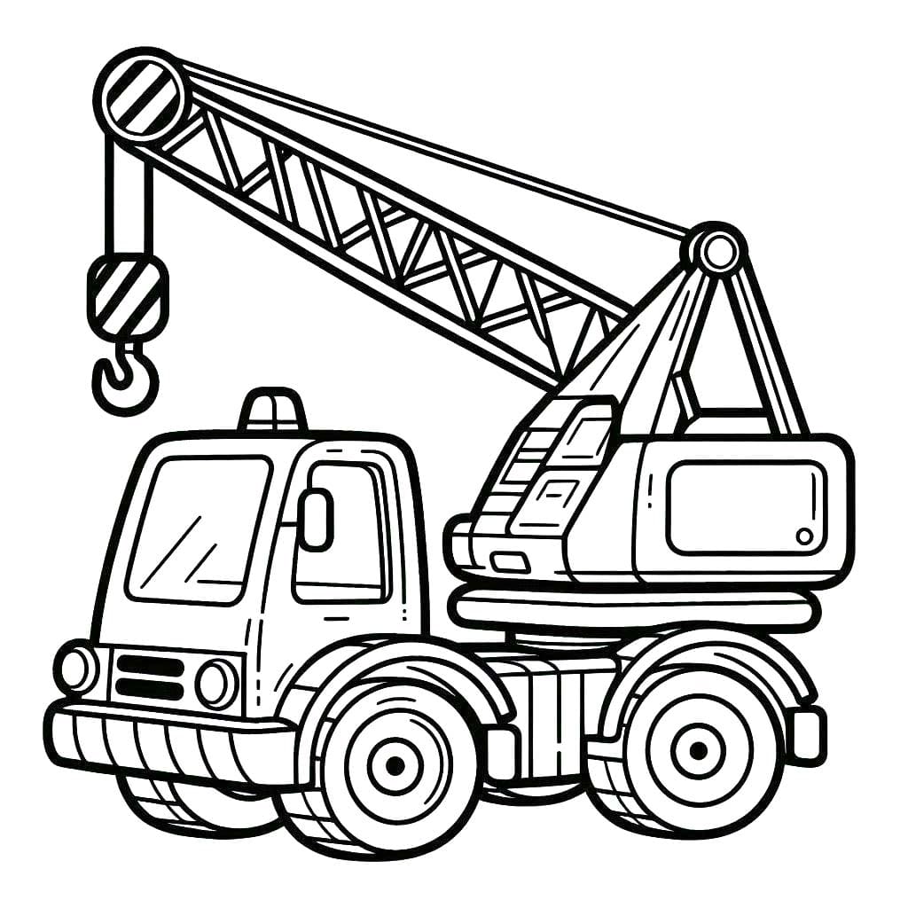 Desenhos de Desenho Guindaste gratuita para colorir