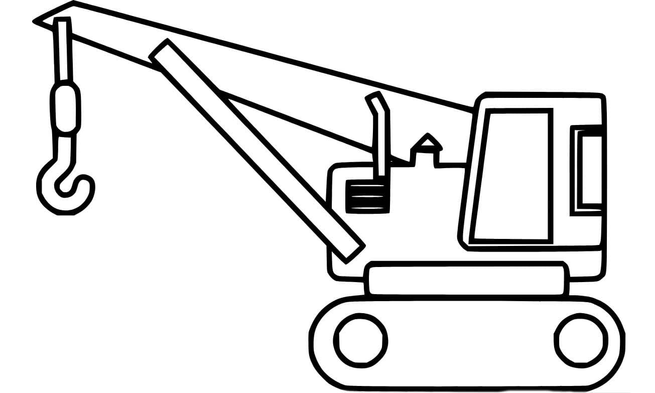 Desenhos de Desenho Guindaste para colorir