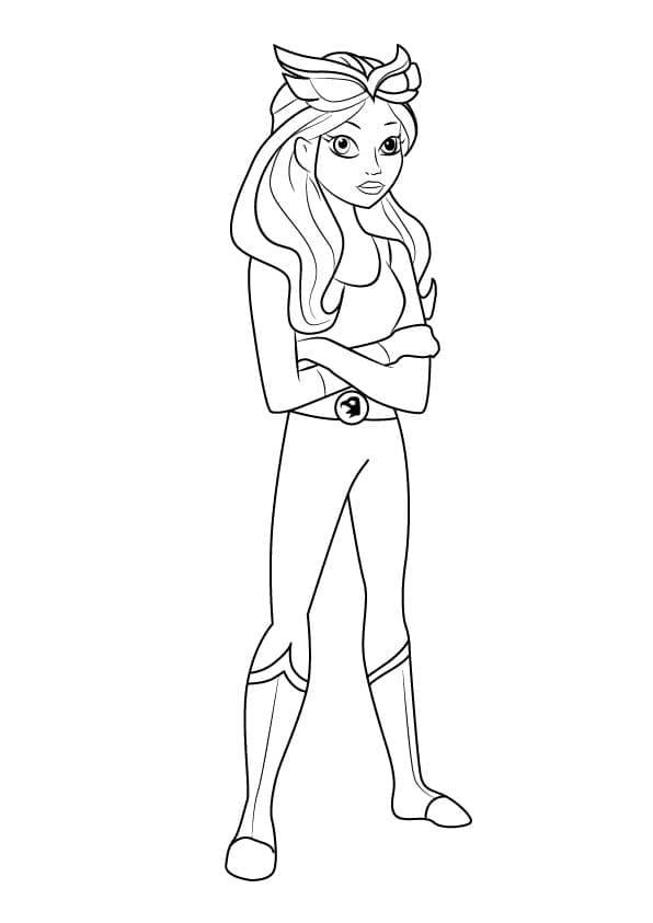 Desenhos de Desenho Hawkgirl DC Super Hero Girls para colorir
