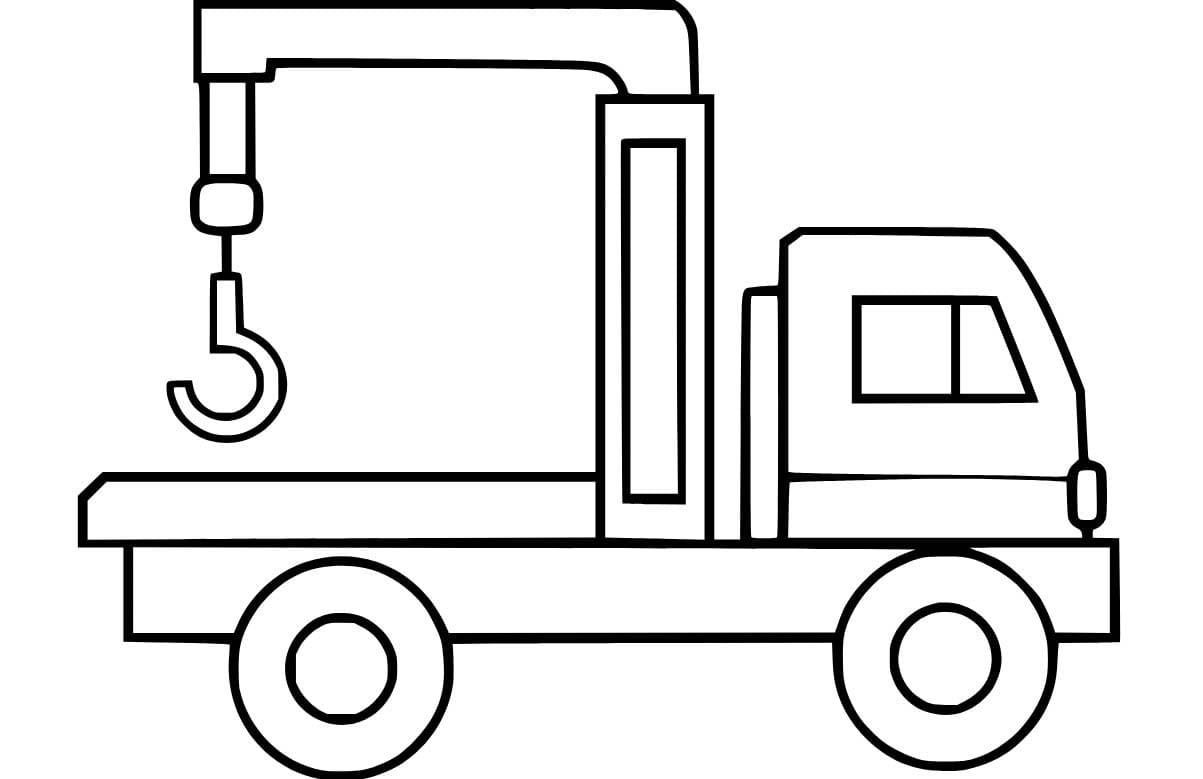 Desenhos de Desenho Imagem Guindaste para colorir