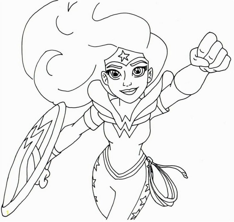 Desenhos de Desenho Wonder Woman DC Super Hero Girls para colorir