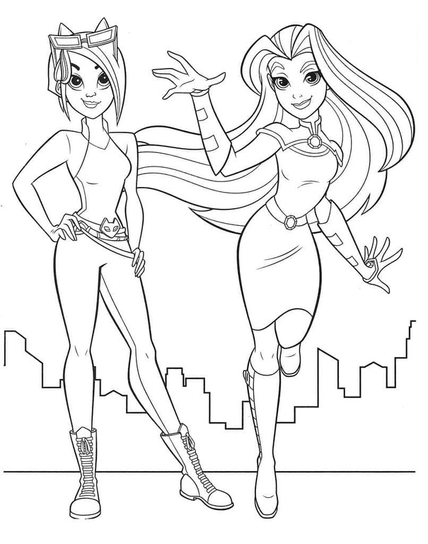 Desenhos de Desenho incrível de DC Super Hero Girls para colorir