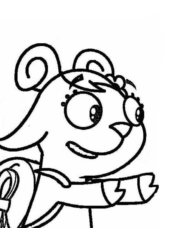 Desenhos de Doki fácil grátis para colorir