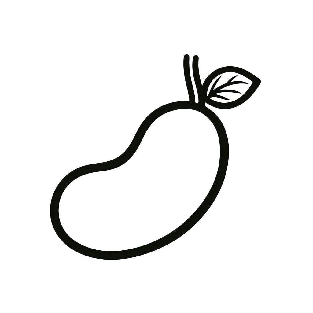 Desenhos de Feijão 1 para colorir