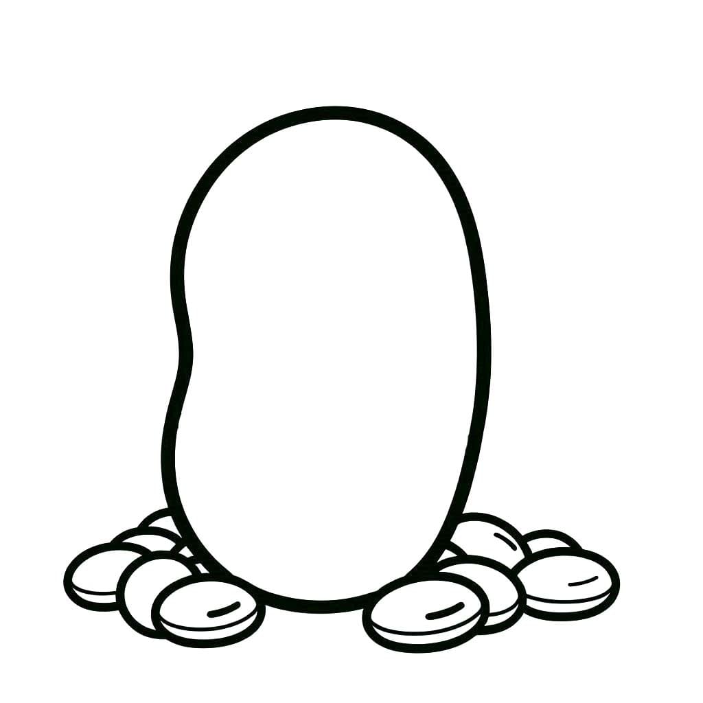 Desenhos de Feijão 6 para colorir
