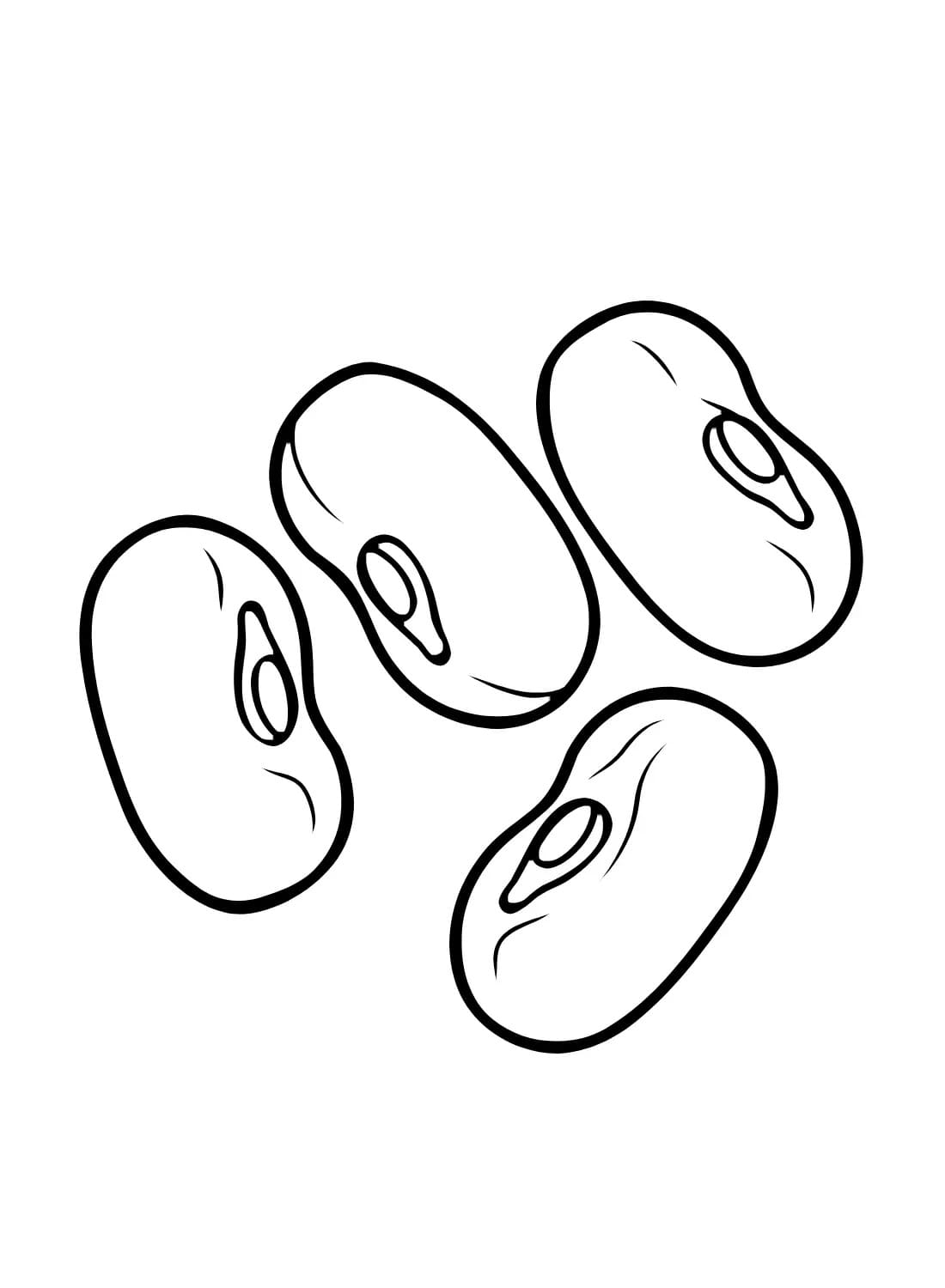 Desenhos de Feijão grátis para crianças para colorir