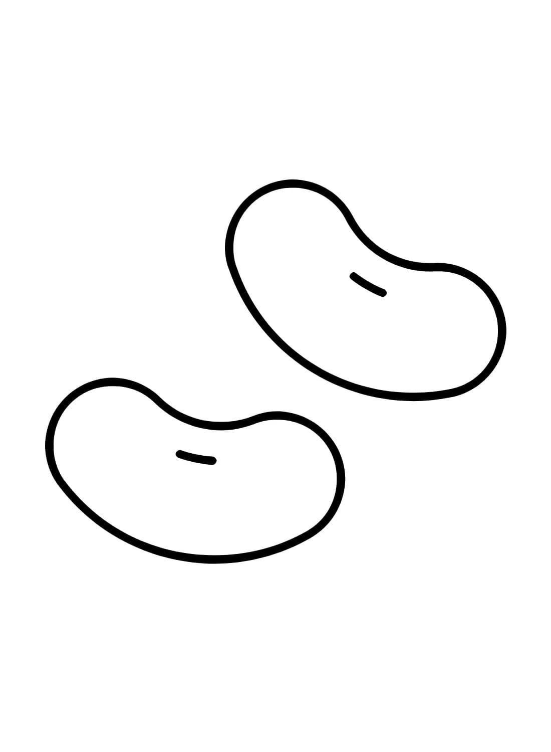 Desenhos de Feijão imprimível para crianças para colorir