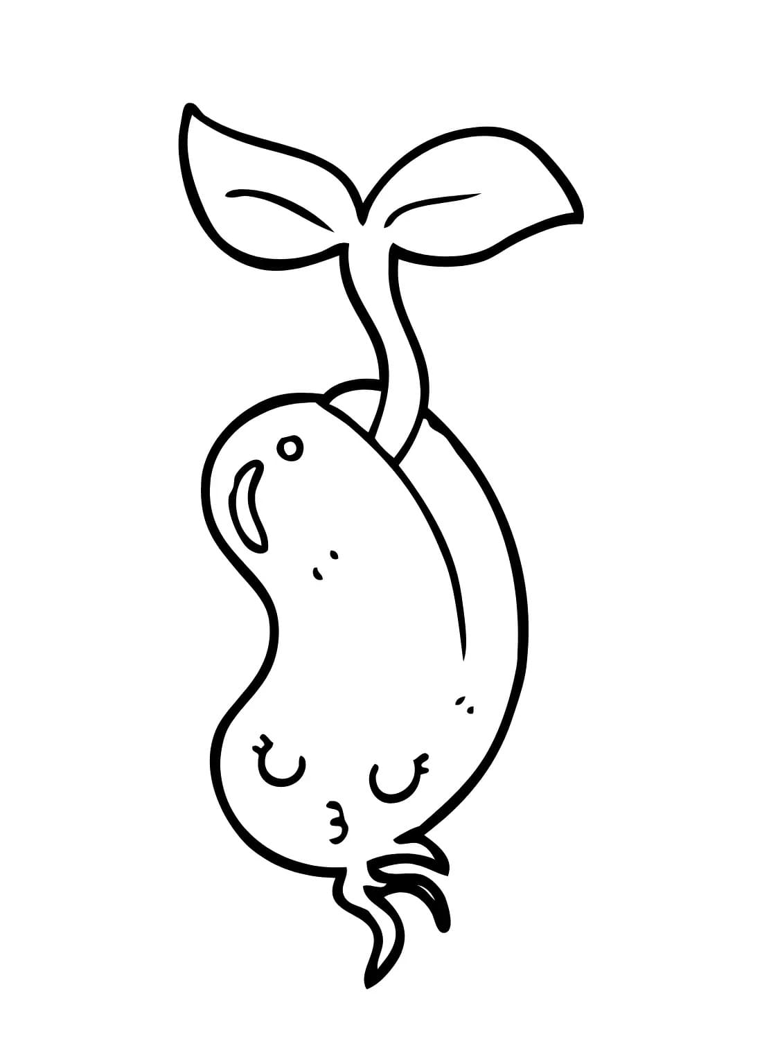 Desenhos de Feijão imprimível para colorir