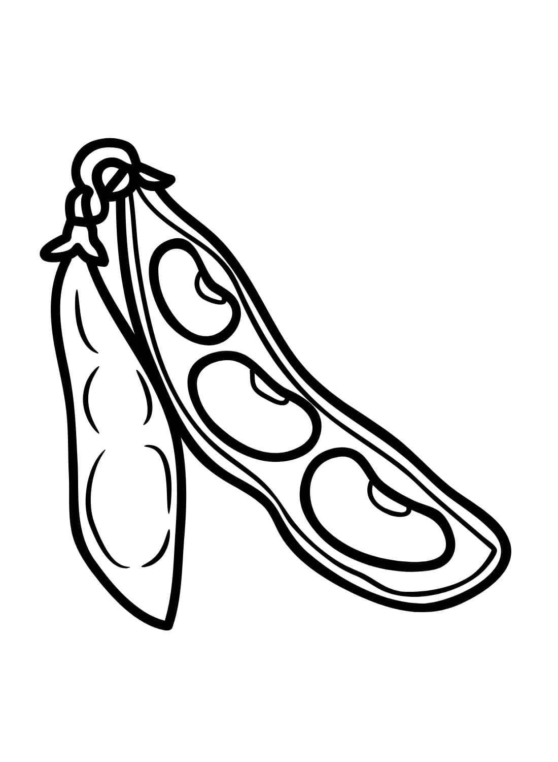 Desenhos de Feijão para crianças para colorir