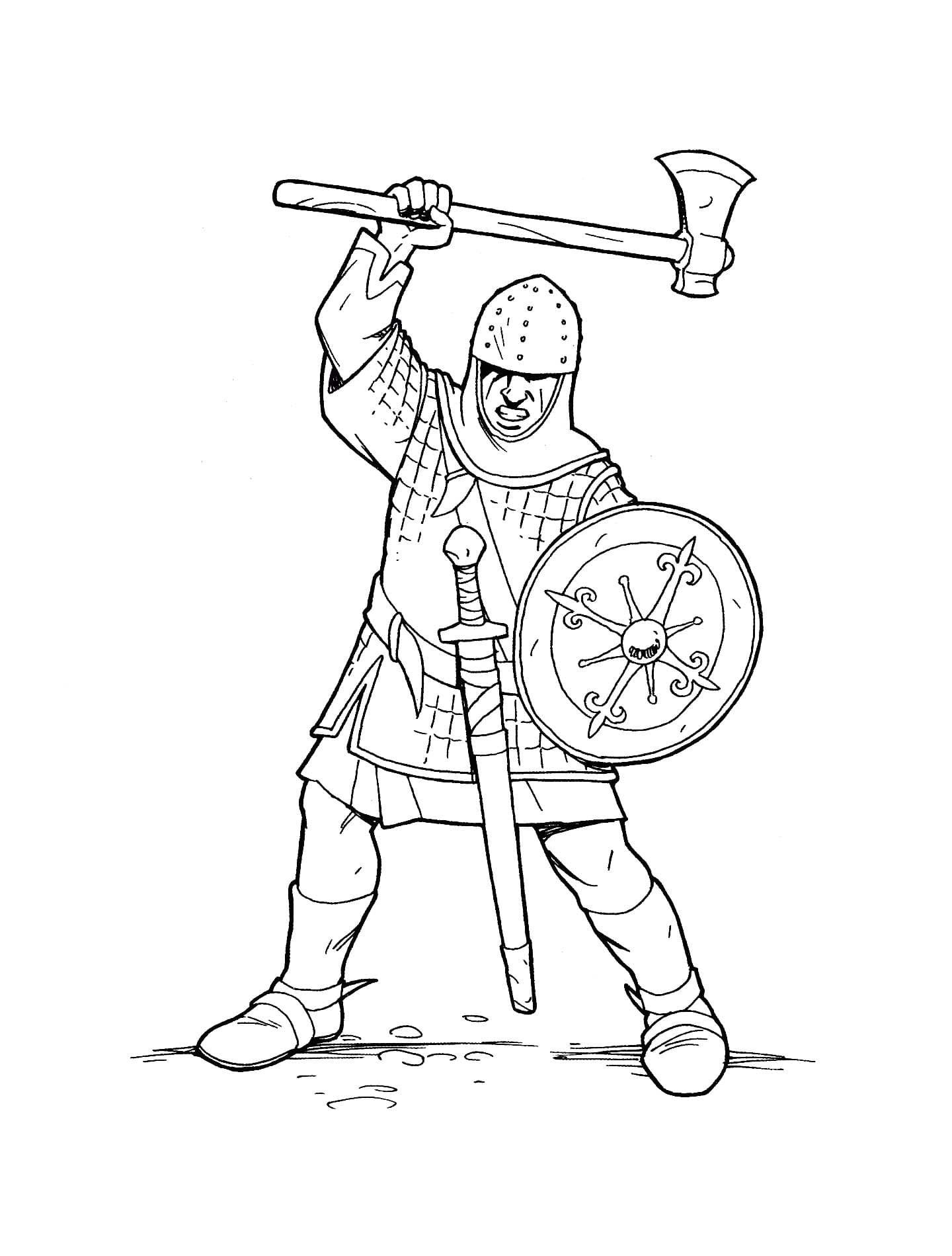 Desenhos de Guerreiro 1 para colorir