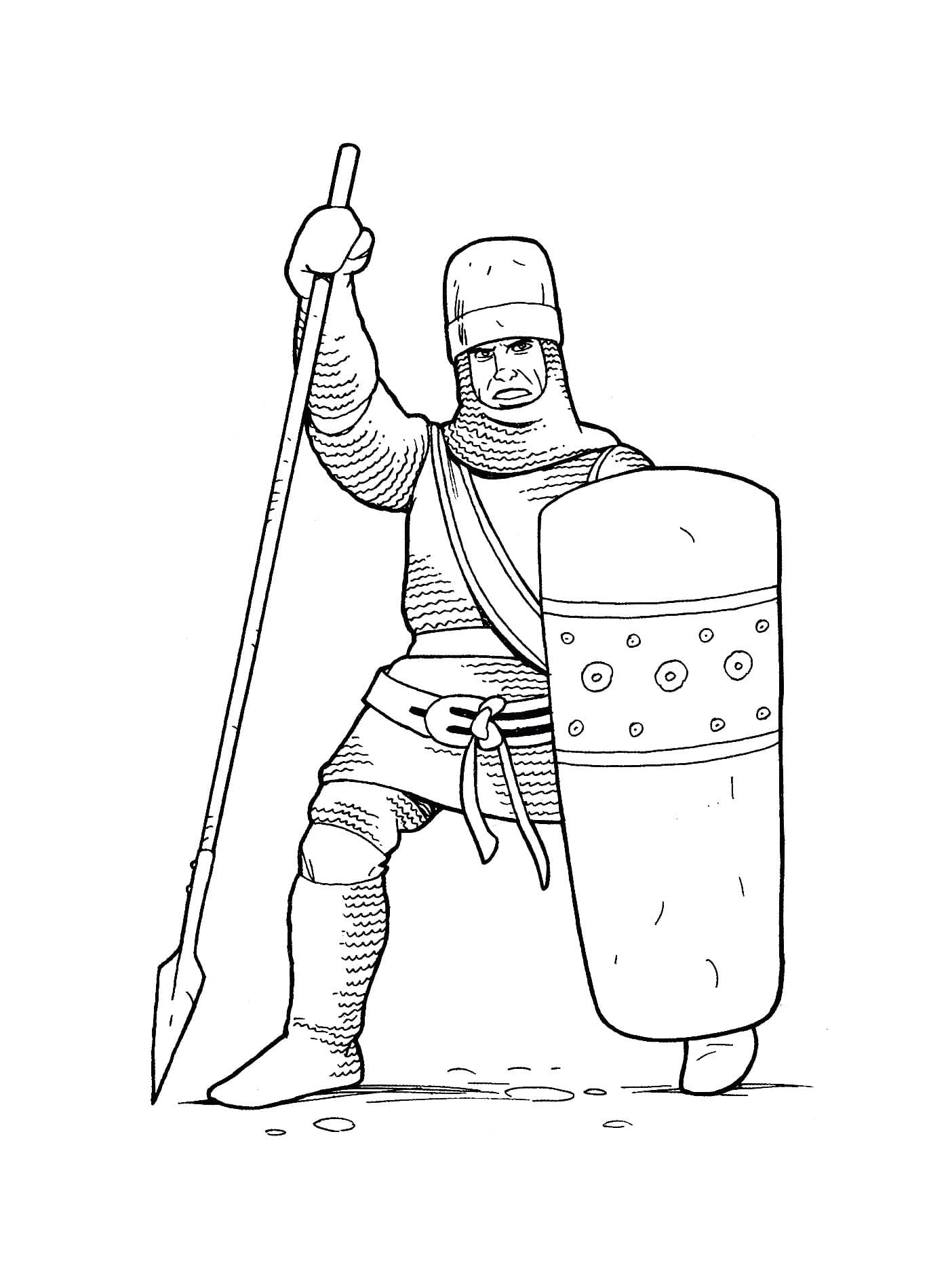 Desenhos de Guerreiro 2 para colorir