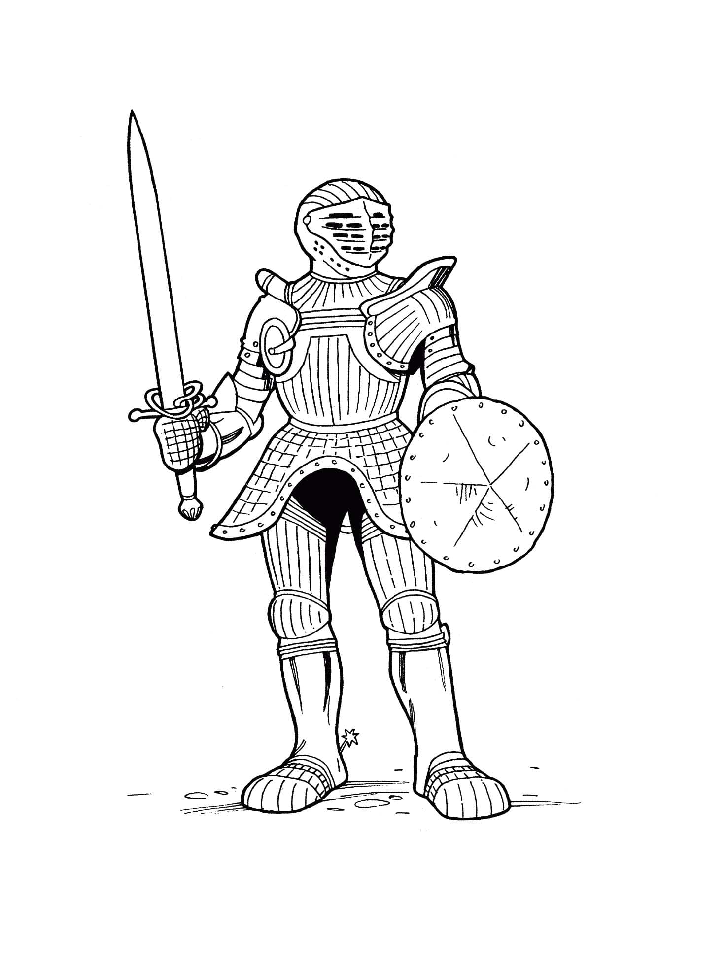 Desenhos de Guerreiro 3 para colorir